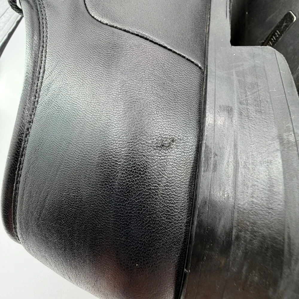 Magnanni Federico Oxford Shoes Mens Sz 11.5 D Black Leather‎ Cap Toe 12654 READ